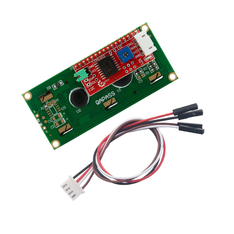 Keyes1602液晶显示屏模块IIC/I2C接口兼容Arduino防反插接口配4Pin线