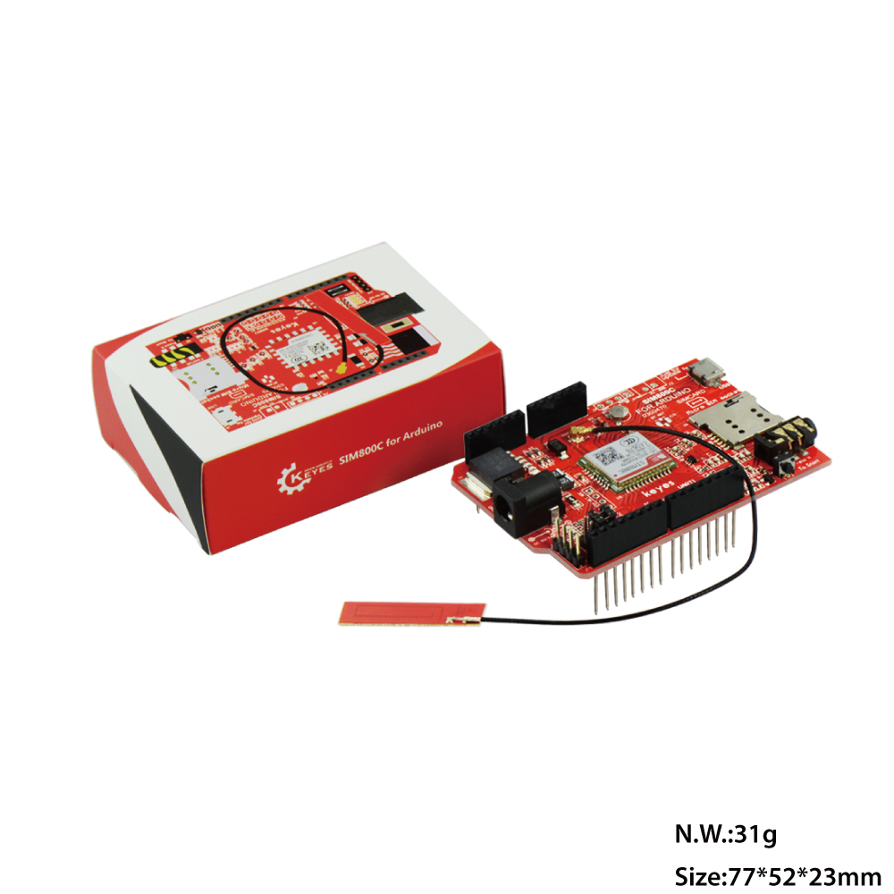 SIM800C开发板 GSM/GPRS模块 for arduino带蓝牙TTS 送彩盒环保