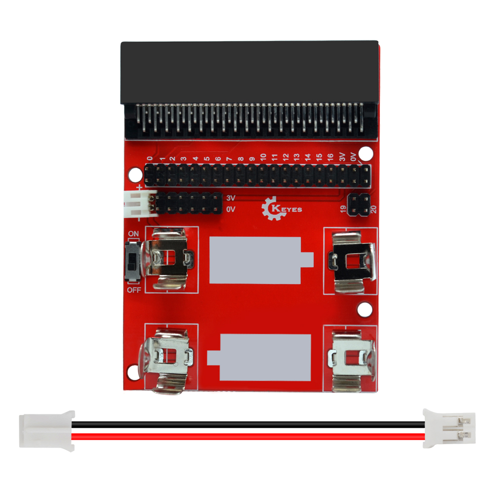 keyes micro bit 电源供应扩展板 红色环保