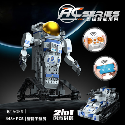 60720223 编程机器人套装电动遥控创客教育儿童益智玩具颗粒积木编程拼装