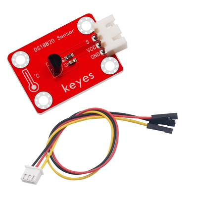 keyes brick 18B20温度传感器模块(焊盘孔) 防反插白色端子 配3P线