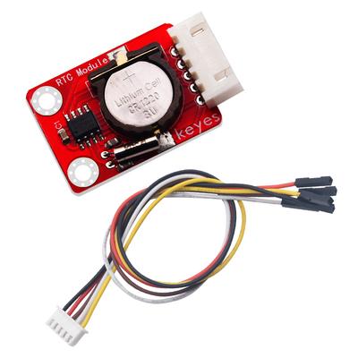 keyes brick 1302时钟传感器(焊盘孔) 防反插白色端子 配5P线