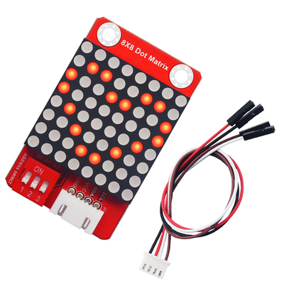 Keyes brick 8X8点阵模块(可选地址) 防反插白色端子 配4P线